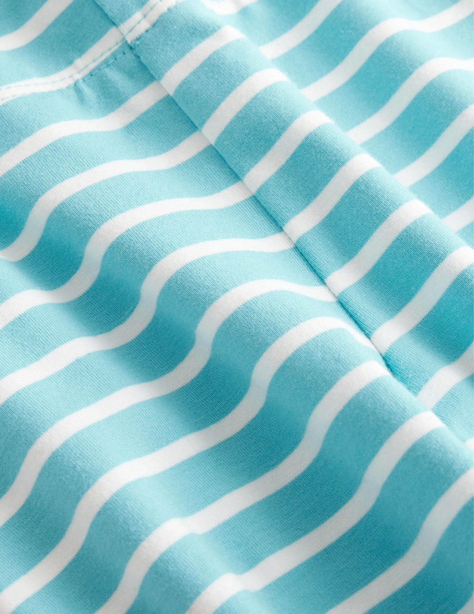 Fun Leggings-Aqua Blue/Ivory