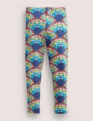 Fun Leggings-Starboard Blue Rainbows