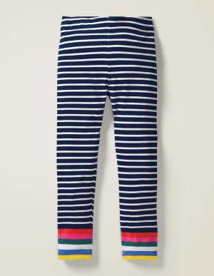 Fun Leggings-Starboard Blue/Ivory Rainbow