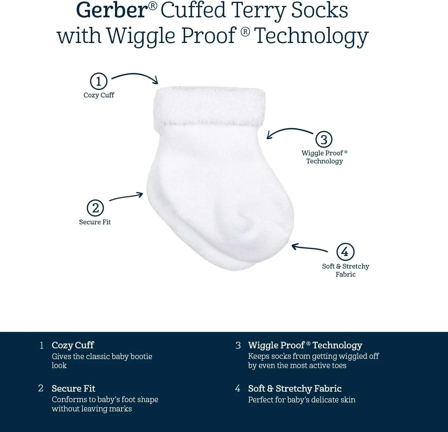 Gerber Baby 12-pair Sock Bundle