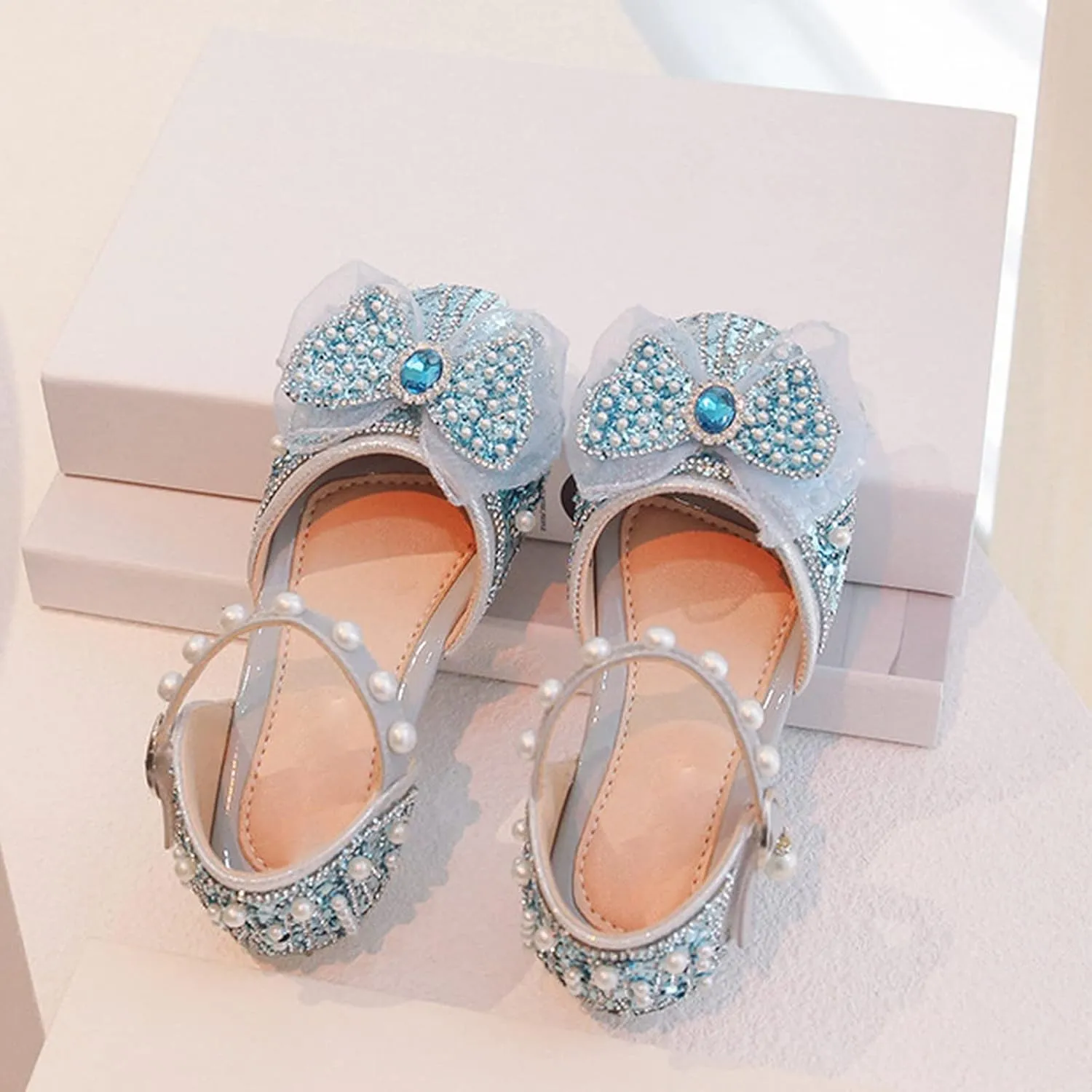 Girl Shoes Autumn New Little Girl Fashionable Princess Shoes Bow Soft Sole Baby Cool Single Sliders for Kids Shoes Girls
