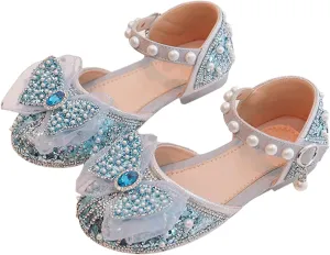 Girl Shoes Autumn New Little Girl Fashionable Princess Shoes Bow Soft Sole Baby Cool Single Sliders for Kids Shoes Girls