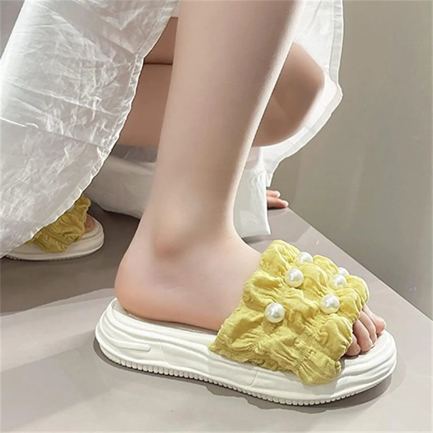 Girls PU Sandals Summer Outdoor Closed Toe Soft Rubber Sole Beach Water Shoes Dress Princess Slides for Girls Size 6