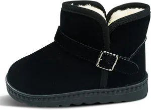 Happy Cherry Baby Boys Girls Snow Boots Soft Sole Anti-Slip Warm Crib Shoes Toddler Prewalker