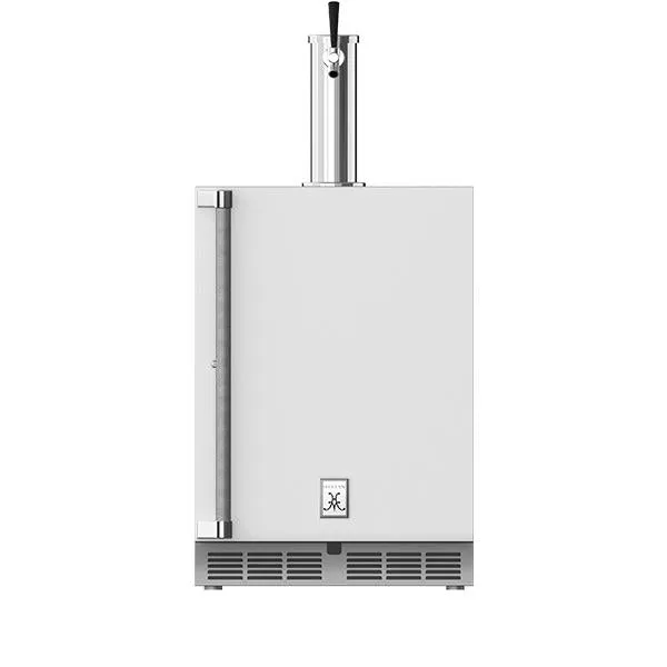 Hestan 24" Single Faucet Beer Dispenser, Right Hinged