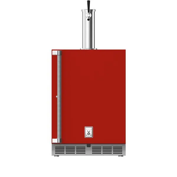 Hestan 24" Single Faucet Beer Dispenser, Right Hinged