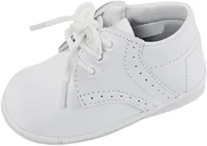 iGirlDress Baby Boys White Oxford Christening Shoes Size 4