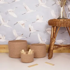 Ilse Almond Set of 3 Storage Baskets