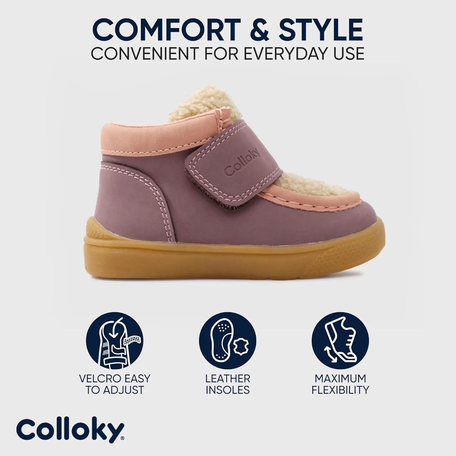 Infant Boots for Girls - Durable, Anti-Slip - Rugged & Stylish Footwear - Perfect Kids Design for Walking Adventures