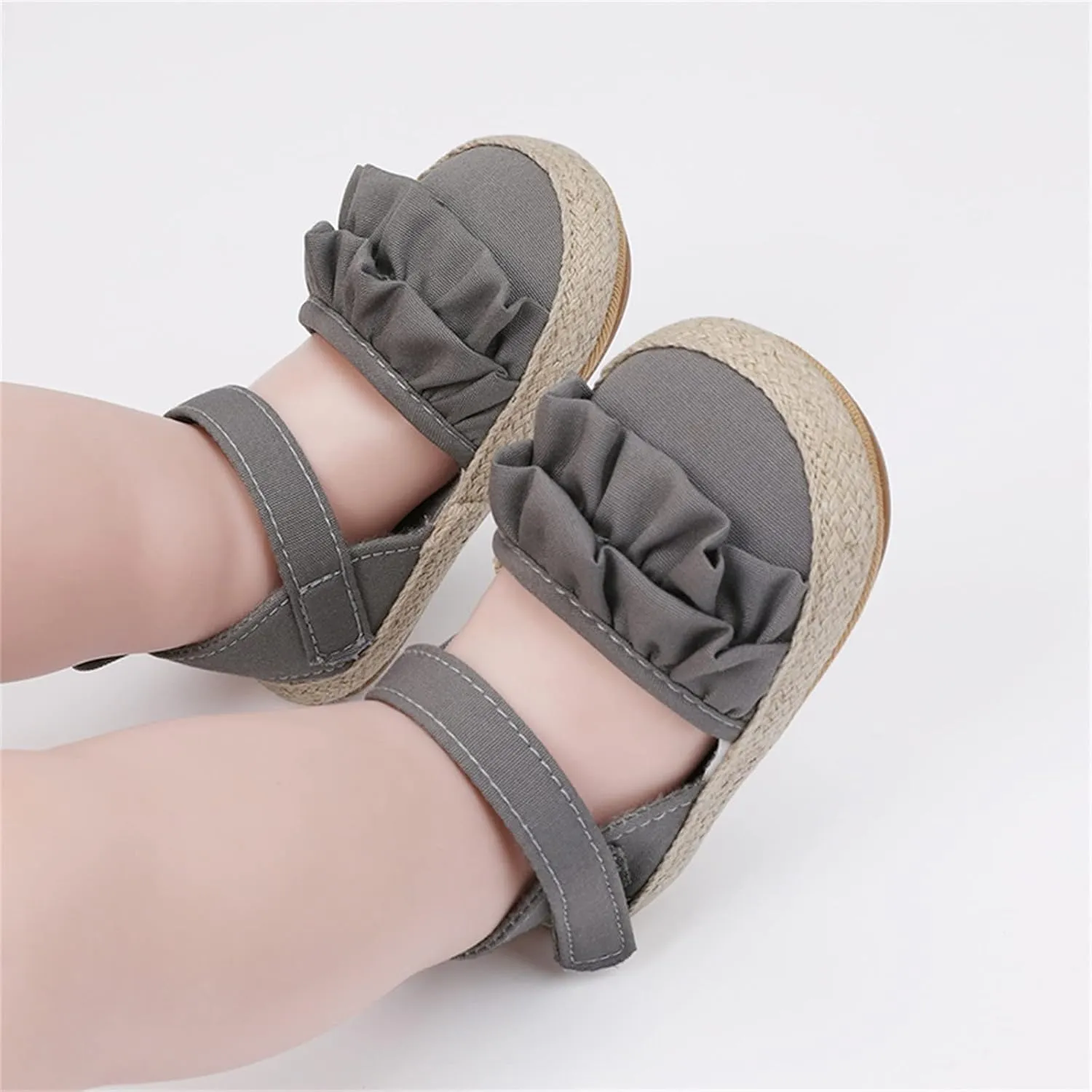 Infant Girls Ruffles Shoes First Walkers Shoes Summer Toddler Flat Sandals Sandals Size 13 Girls