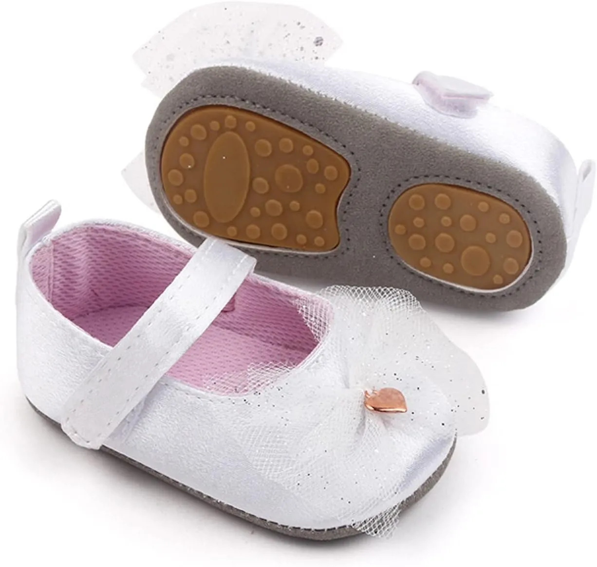 Infant Girls Shoes Mary Jane Mesh Bowknot Soft Sole First Toddler Sports Dress Shoes Girls