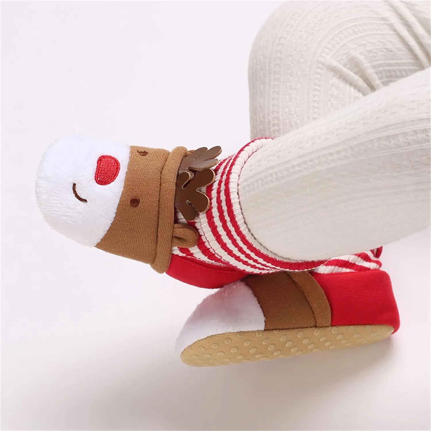 Infant Halloween Christmas Booties Soft Baby Pumpkin Santa Claus Winter Warm Fleece Slippers Snow Boots Crib Shoes