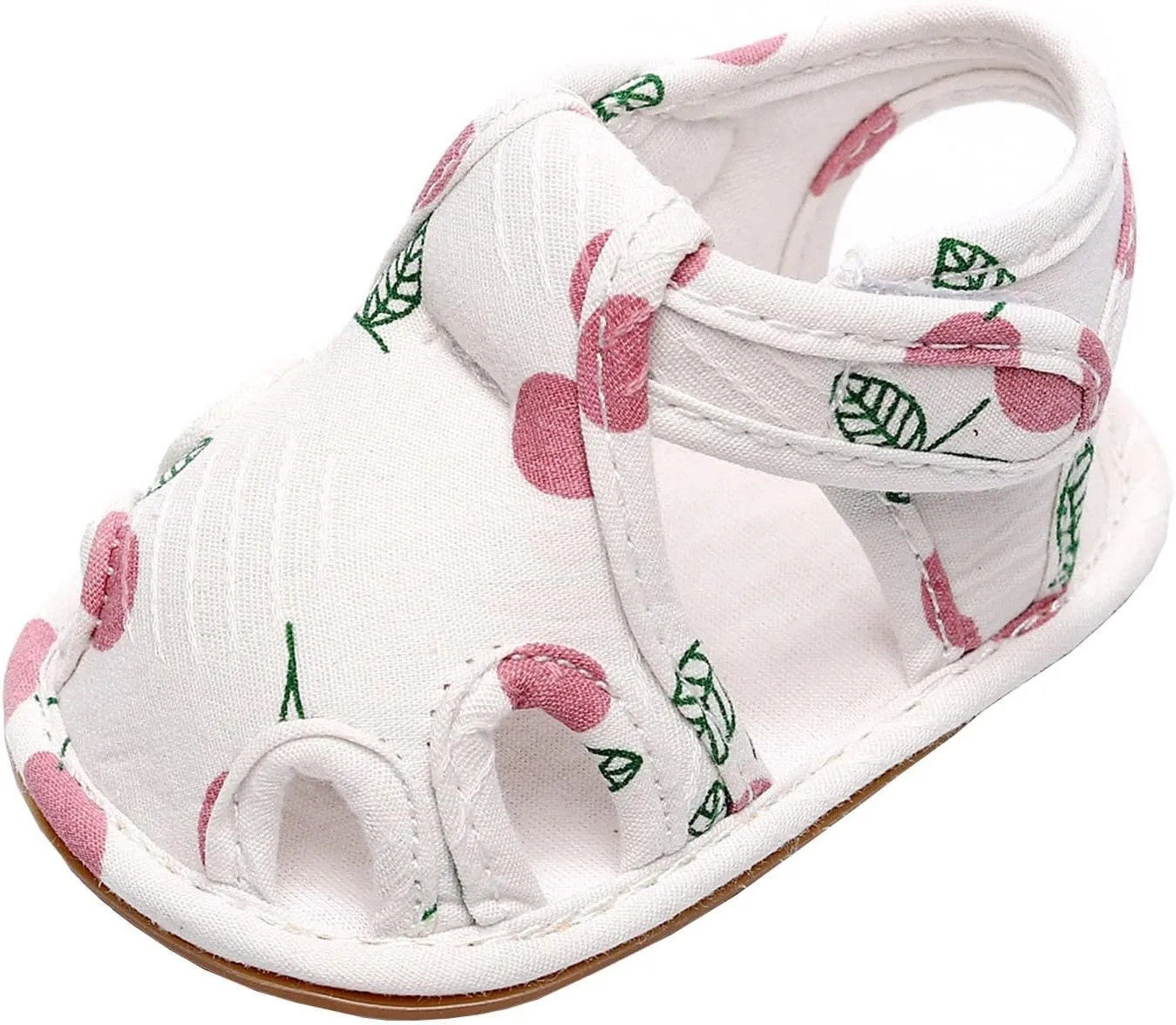 Infant Toddler Shoes Soft Sole Non Slip Toddler Floor Shoes Fruit Cherry Print Sandals Big Girls Size 5 Sandals