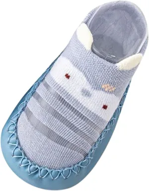 Infant Toddler Shoes Soft Sole Toddler Shoes Bow Glitter Sequins Non Slip Breathable Princess Shoes (Blue, 12 Months)