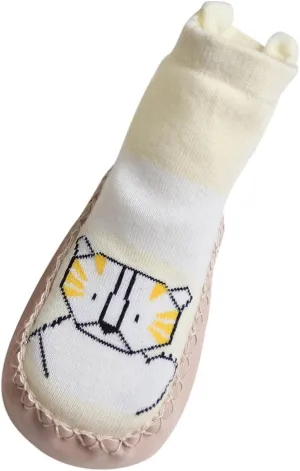 Infant Toddler Shoes Soft Sole Toddler Shoes Cartoon Animal Print Non Slip Breathable Rubber Sandals for Kids