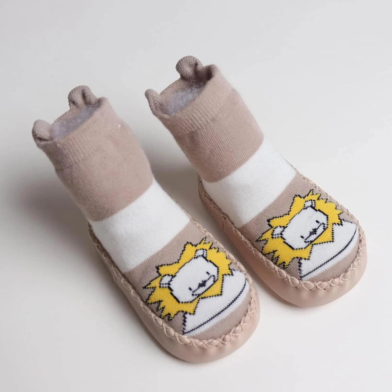 Infant Toddler Shoes Soft Sole Toddler Shoes Cartoon Animal Print Non Slip Indoor Shoes for Toddlers