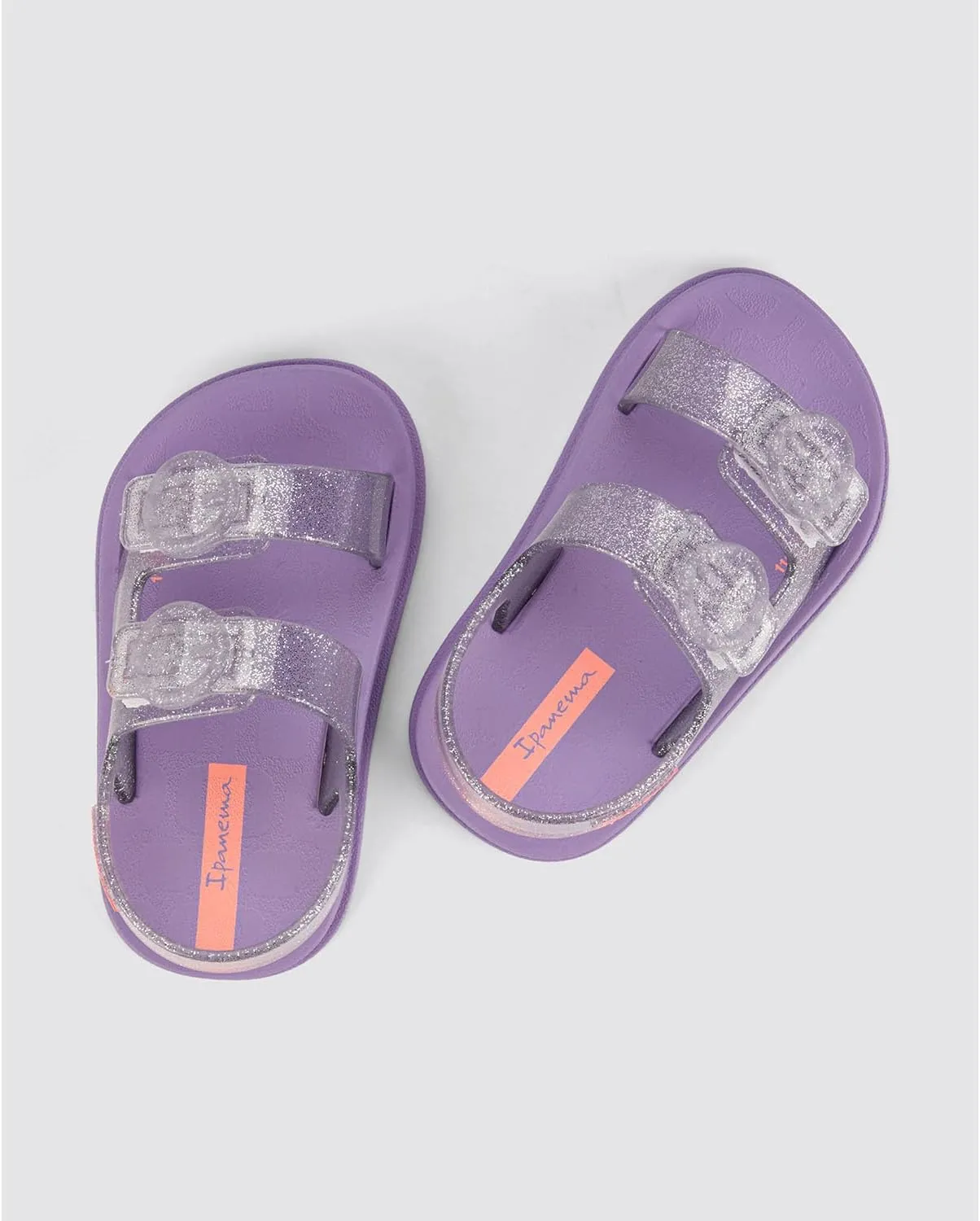 Ipanema Follow II Baby Sandals - Lightweight Open-Toe Toddler Sandals w/Back Strap, Double Buckle, Toddler Jelly Shoes, Soft, Flexible, Easy On/Off, Easy to Clean, Water Resistant