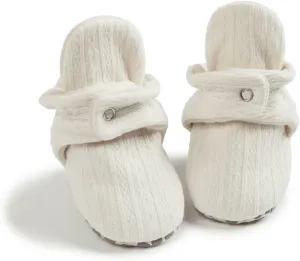 Kannior Infant Baby Boys Girls Soft Cotton Non-Slip Booties Warm Fleece Cozy Indoor Slippers shoe Winter Halloween Costume Toddler Socks Crib shoes