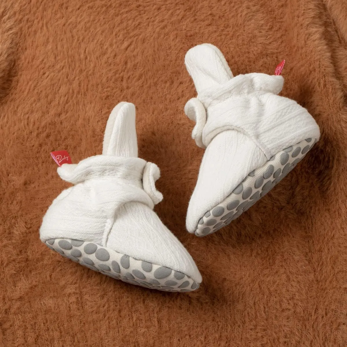 Kannior Infant Baby Boys Girls Soft Cotton Non-Slip Booties Warm Fleece Cozy Indoor Slippers shoe Winter Halloween Costume Toddler Socks Crib shoes
