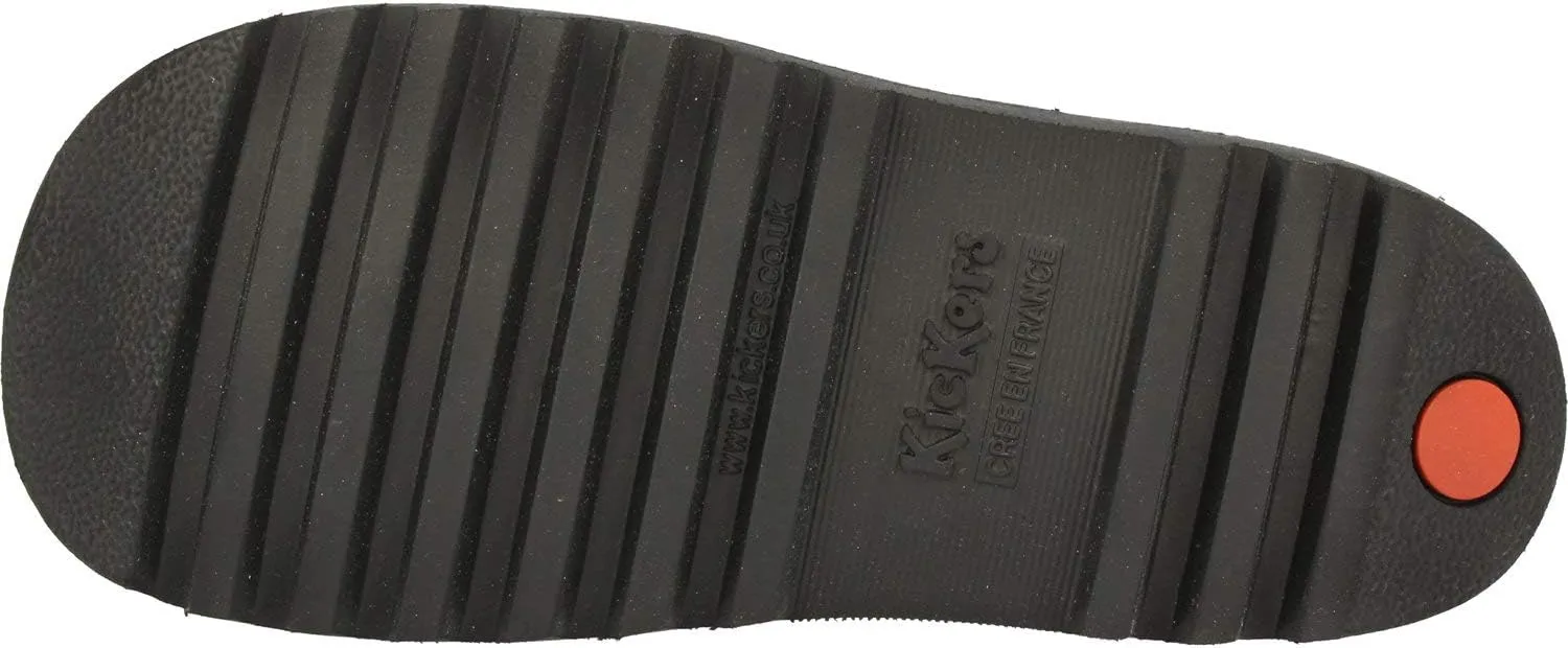 Kickers Kick Hi Toddlers I Core Black Leather Boots-UK