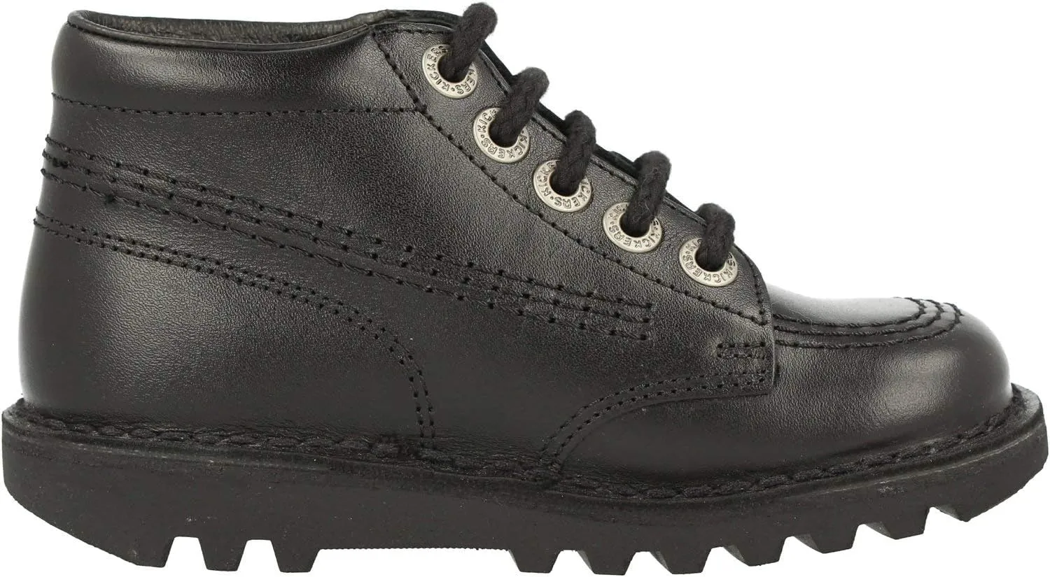 Kickers Kick Hi Toddlers I Core Black Leather Boots-UK
