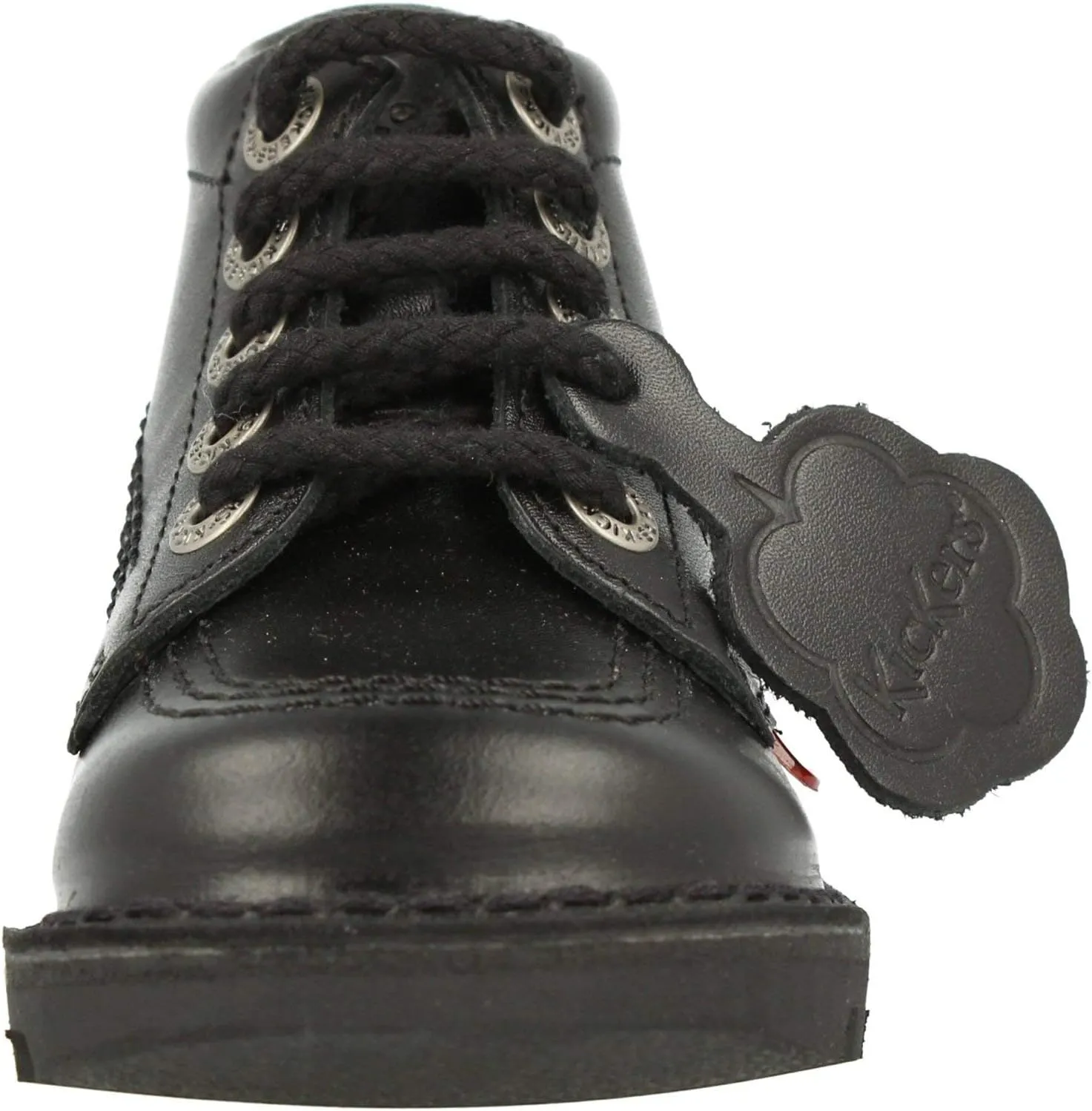 Kickers Kick Hi Toddlers I Core Black Leather Boots-UK