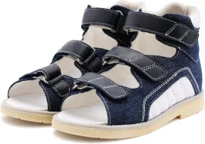 Kids Orthopedic Sandals with Arch and Ankle Support,High Top Shoes