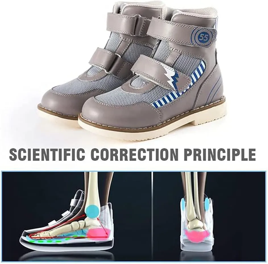 Kids orthopedic shoes, High-top Corrective Shoes for Toddlers with Arch and Ankle Support, Suitable for X/O Legs and Flat Feet