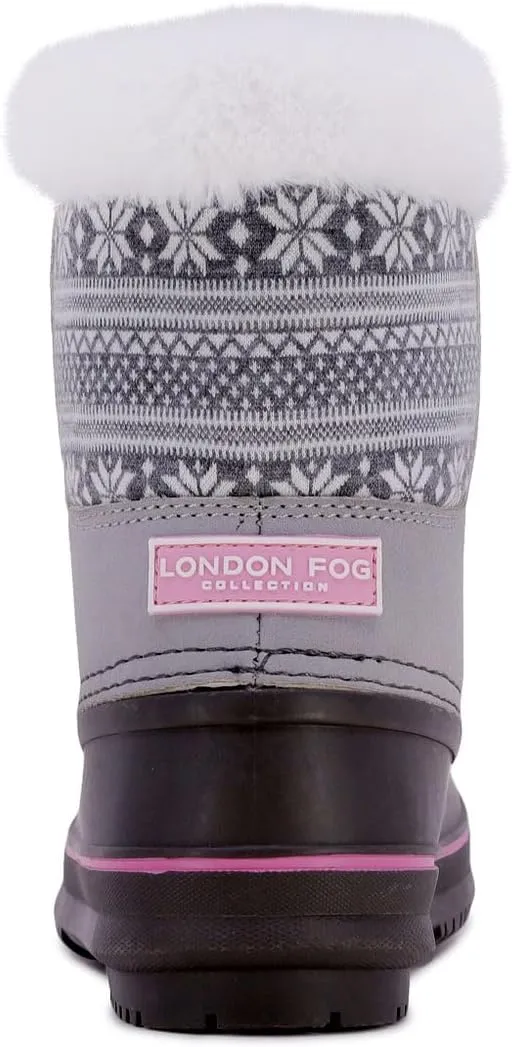 LONDON FOG Girls Toddler Tottenham Cold Weather Snow Boot