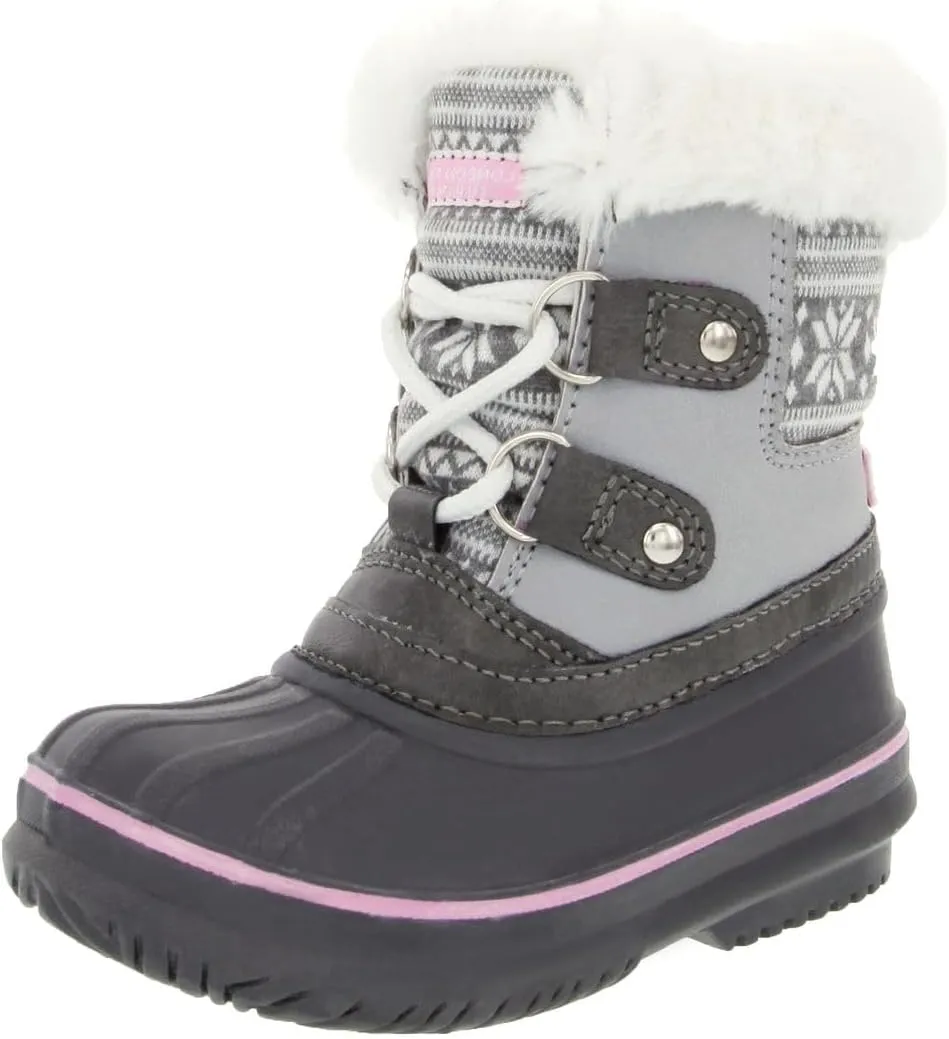 LONDON FOG Girls Toddler Tottenham Cold Weather Snow Boot