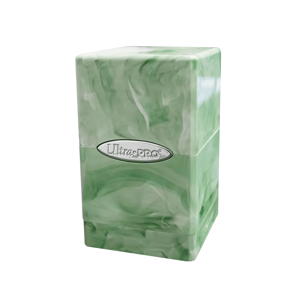 Marble Satin Tower Deck Box - Lime Green / White