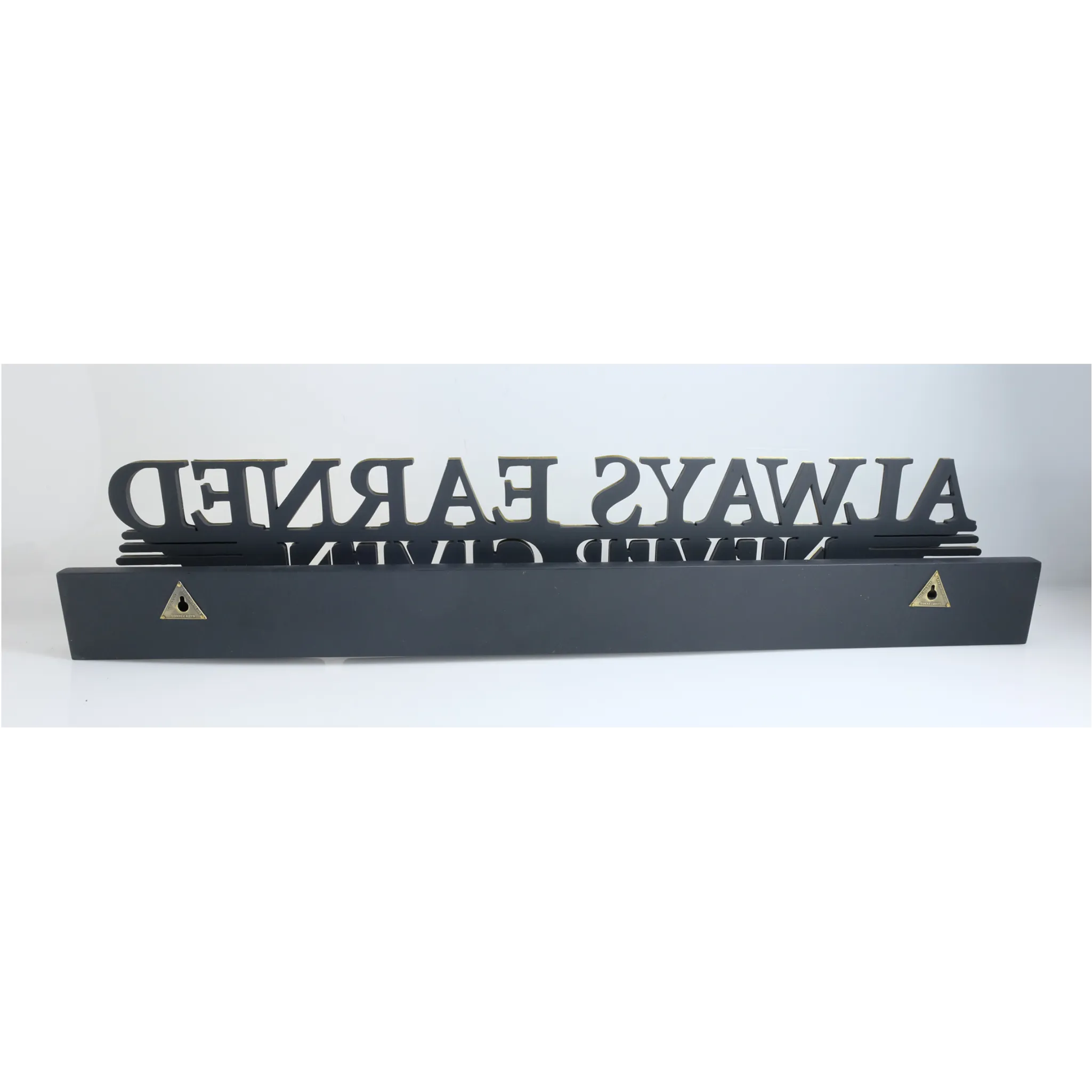 Medal Holder- Always Earned, never give 2-Lines Medal Hanger