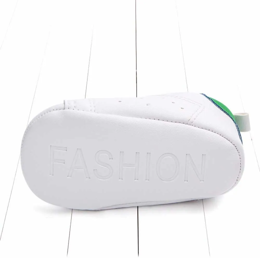 Newborn Baby Toddler Solid Star Letter Print Anti-slip Soft Sole Casual Shoes