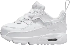 Nike Air Max 90 EasyOn Baby/Toddler Shoes (HF6359-102, Shown: White/Metallic Silver/White) Size 5