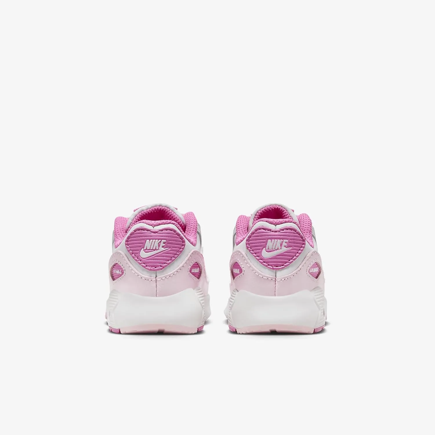 Nike Air Max 90 LTR Baby/Toddler Shoes (FZ3557-100, White/Pink Foam/Playful Pink)