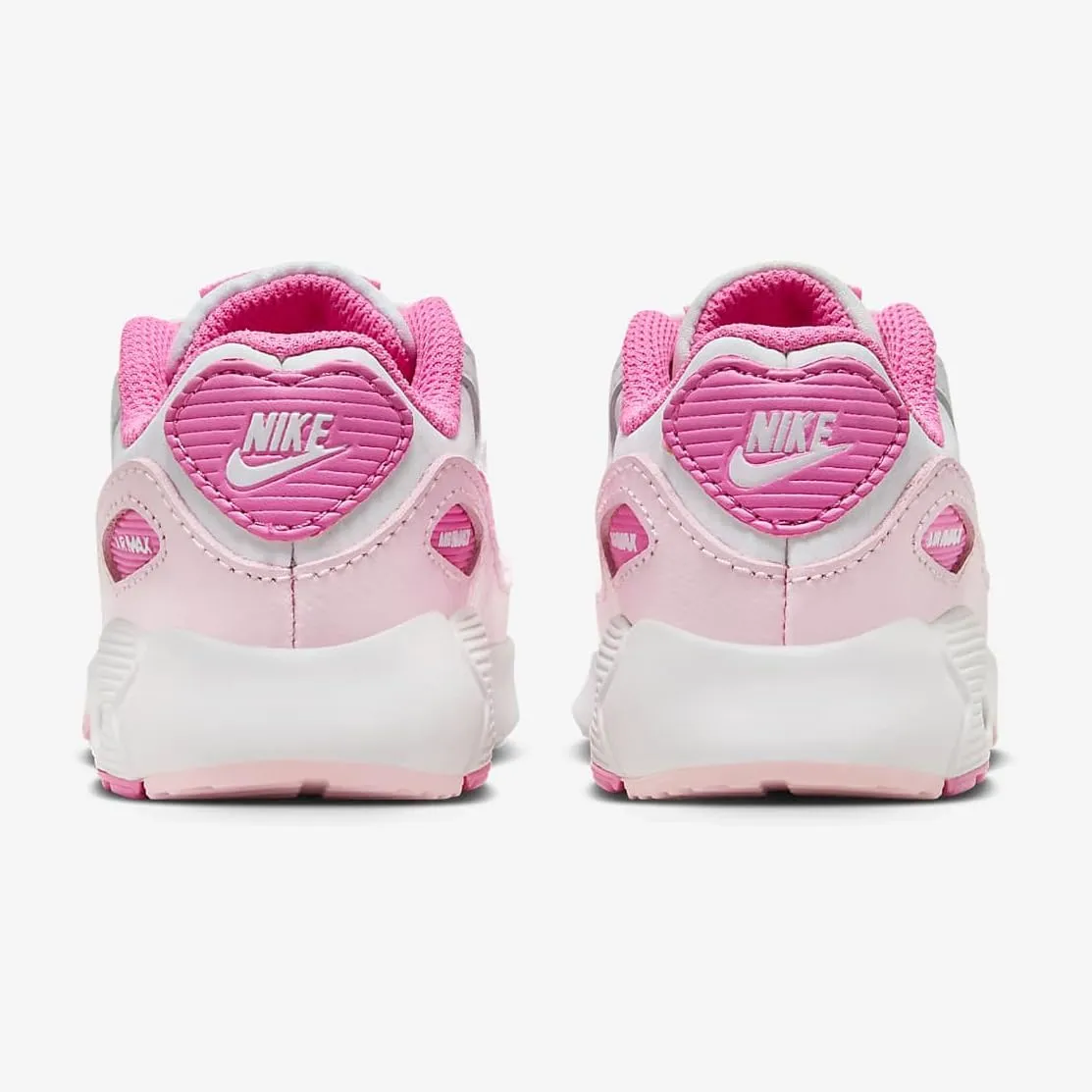 Nike Air Max 90 LTR Baby/Toddler Shoes (FZ3557-100, White/Pink Foam/Playful Pink)