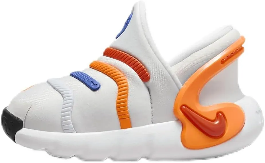 Nike Dynamo 2 EasyOn Baby/Toddler Shoes (FD0554-100, Summit White/Total Orange) Size 7