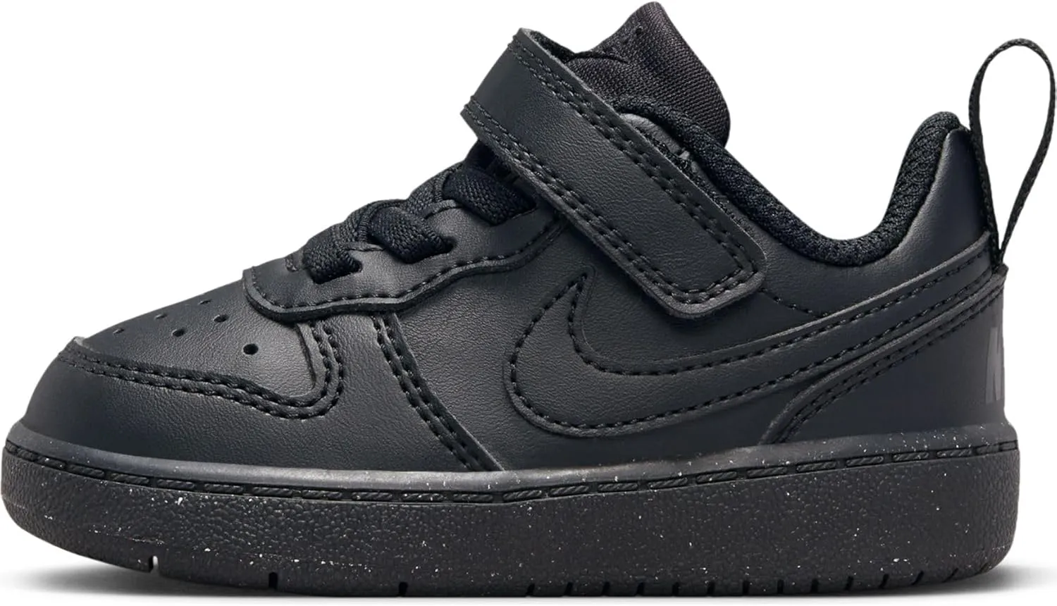 Nike Kids Court Borough Low Recraft Shoes Sneaker, Black/Black-Black, 2 US Unisex Toddler