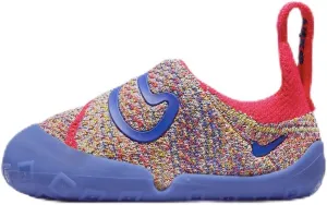 Nike Swoosh 1 Baby/Toddler Shoes (FB3244-100, Sail/Siren Red/Vivid Sulfur/Game Royal) Size 7