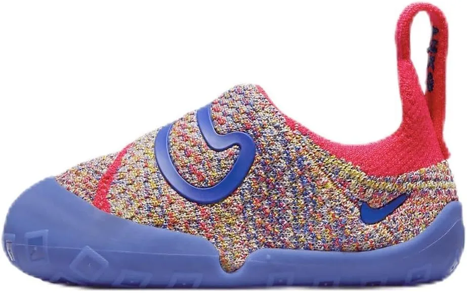 Nike Swoosh 1 Baby/Toddler Shoes (FB3244-100, Sail/Siren Red/Vivid Sulfur/Game Royal) Size 7