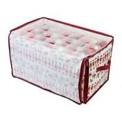 Nutcracker Print 112 Count Stackable Ornament Storage Box