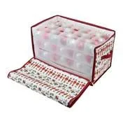 Nutcracker Print 112 Count Stackable Ornament Storage Box