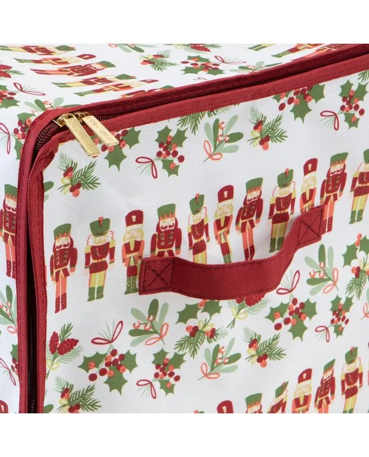 Nutcracker Print 112 Count Stackable Ornament Storage Box