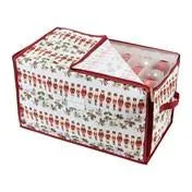 Nutcracker Print 112 Count Stackable Ornament Storage Box