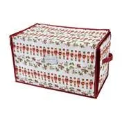 Nutcracker Print 112 Count Stackable Ornament Storage Box