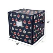 Ornament Print 64 Count Stackable Ornament Storage Box