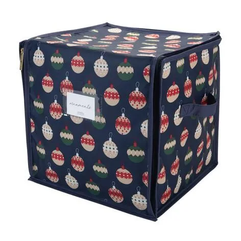 Ornament Print 64 Count Stackable Ornament Storage Box