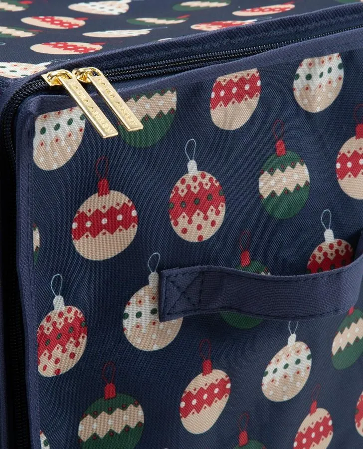 Ornament Print 64 Count Stackable Ornament Storage Box