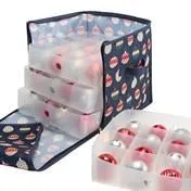 Ornament Print 64 Count Stackable Ornament Storage Box