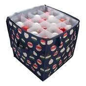 Ornament Print 64 Count Stackable Ornament Storage Box